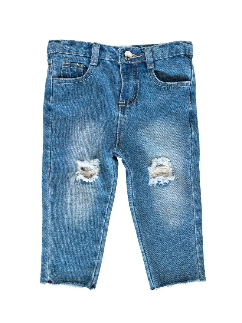 Dove Boyfriend Jeans - Medium Blue