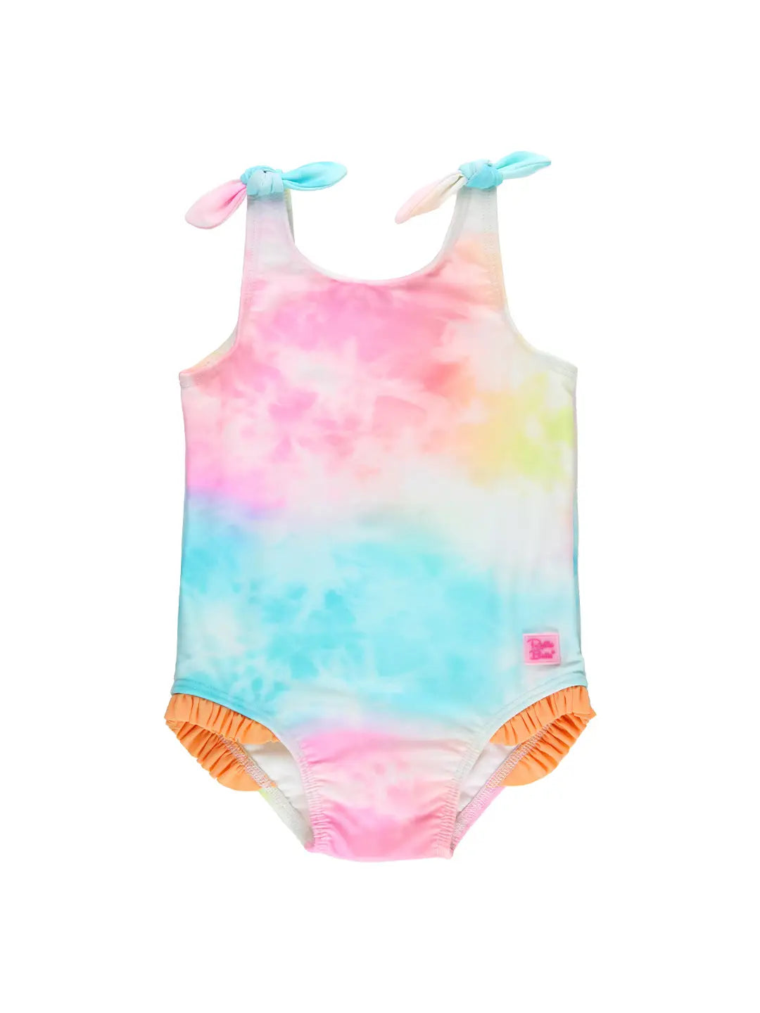 Rainbow Tie Dye Tie Shoulder One Piece