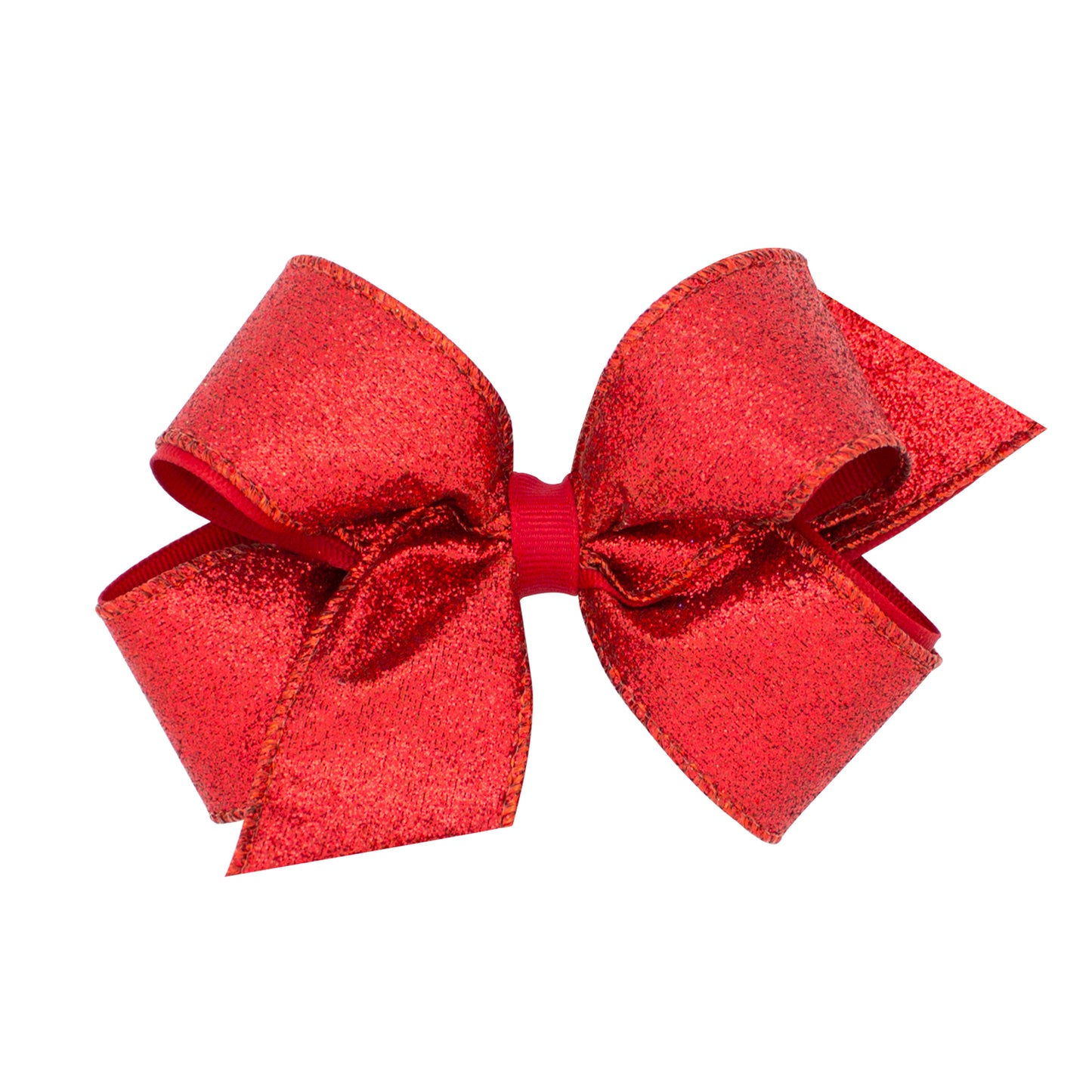 MEDIUM PARTY TIME GLITTER BOW - RED