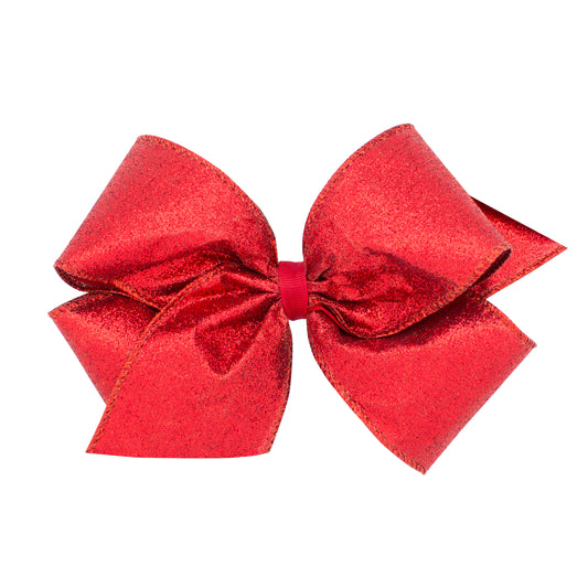 KING PARTY TIME GLITTER BOW - RED