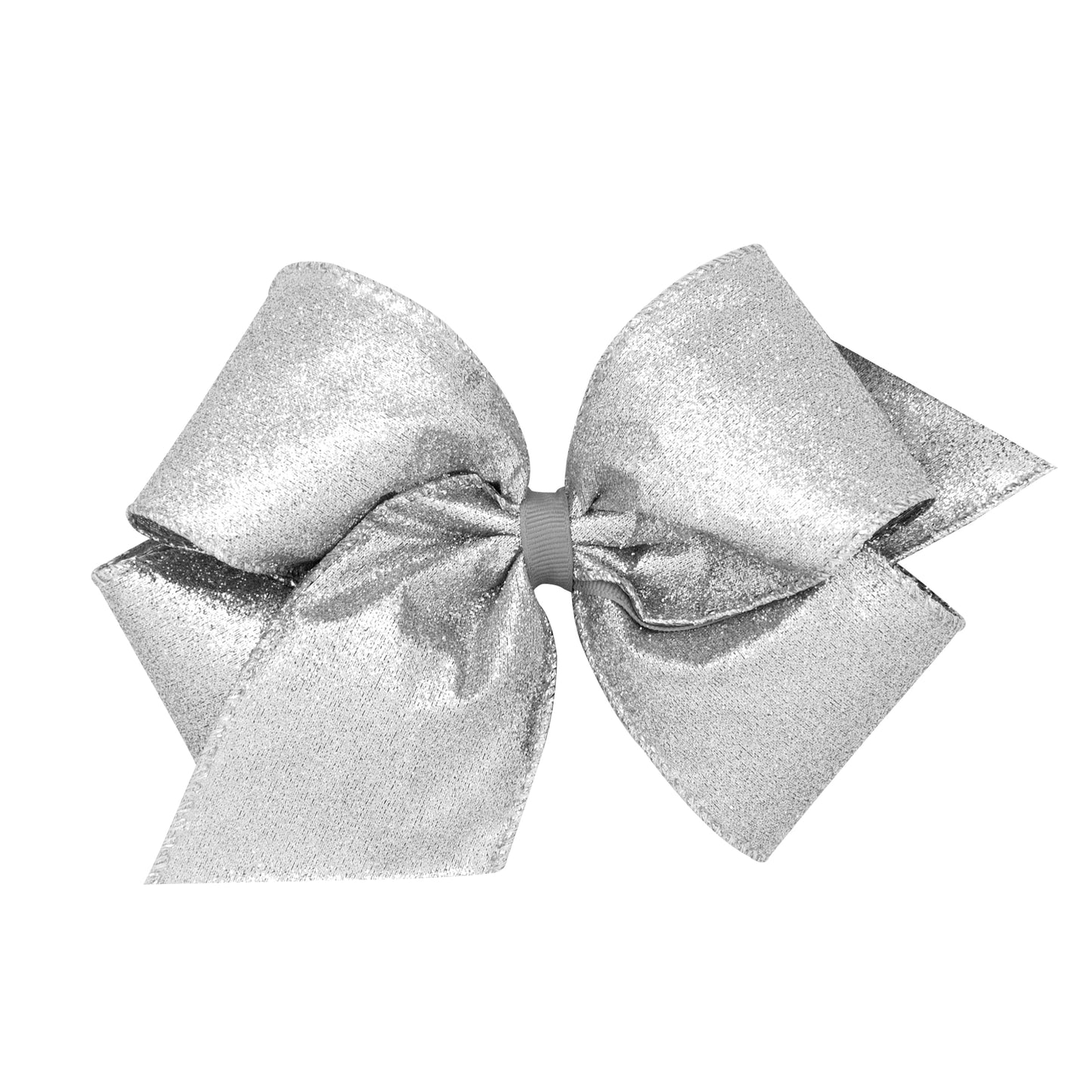 KING PARTY TIME GLITTER BOW - SILVER