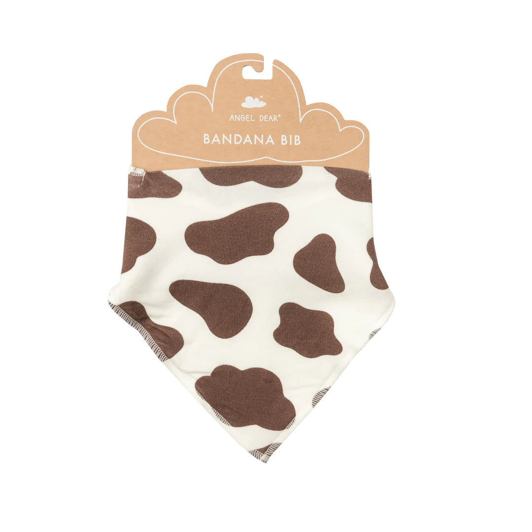 Bandana Bib - Brown Cow