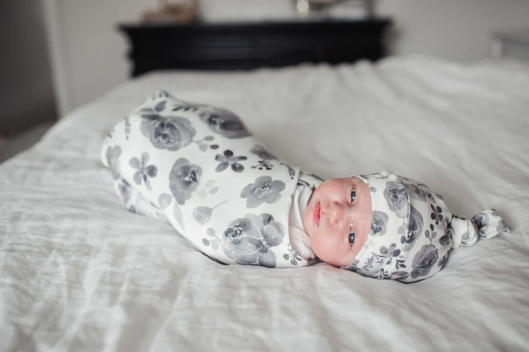 KNIT SWADDLE BLANKET - ROWAN