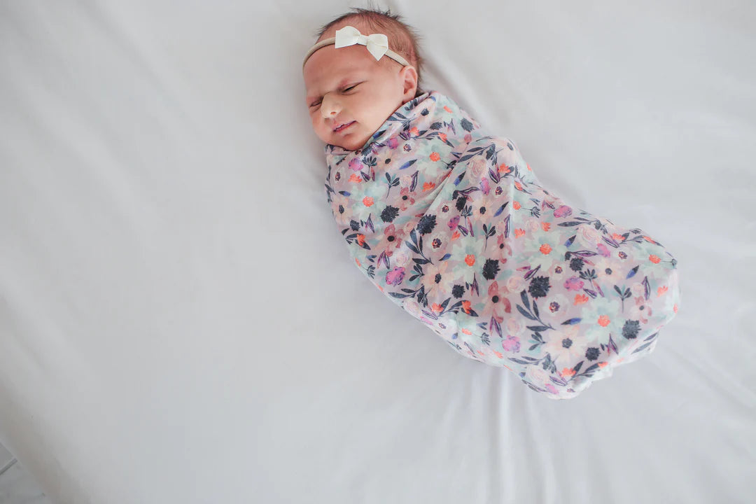 KNIT SWADDLE BLANKET - MORGAN