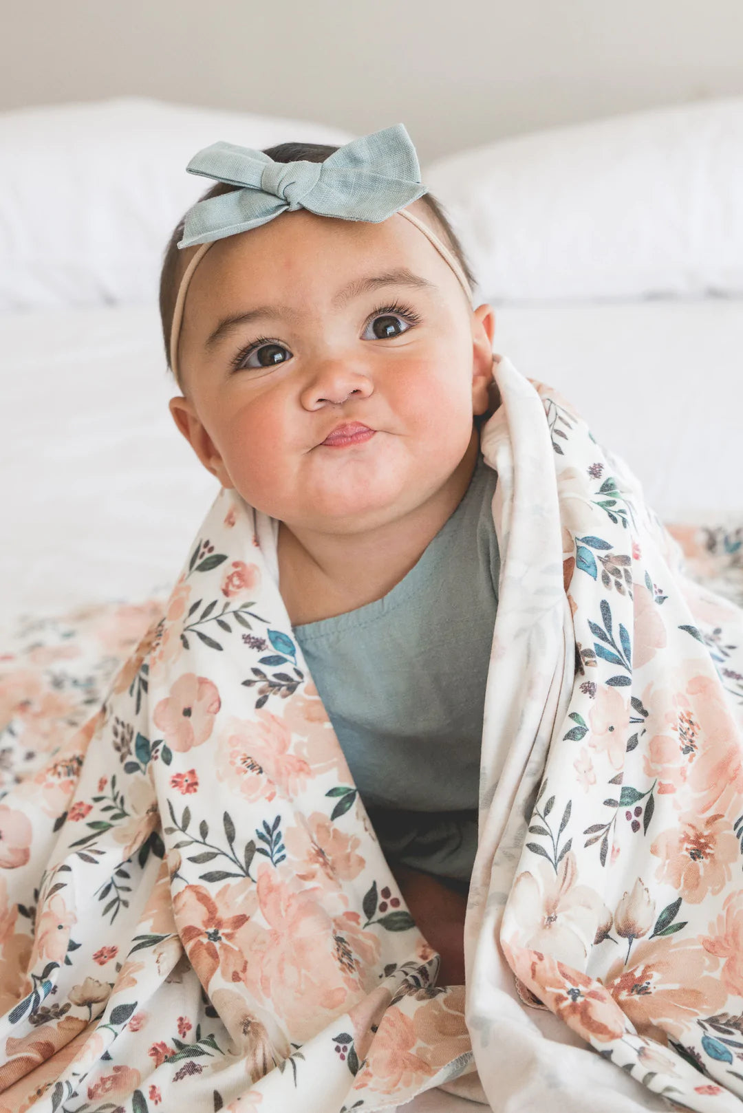 KNIT SWADDLE BLANKET - AUTUMN