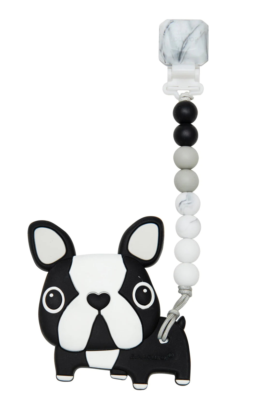 Silicone Teether GEM Set - Boston Terrier