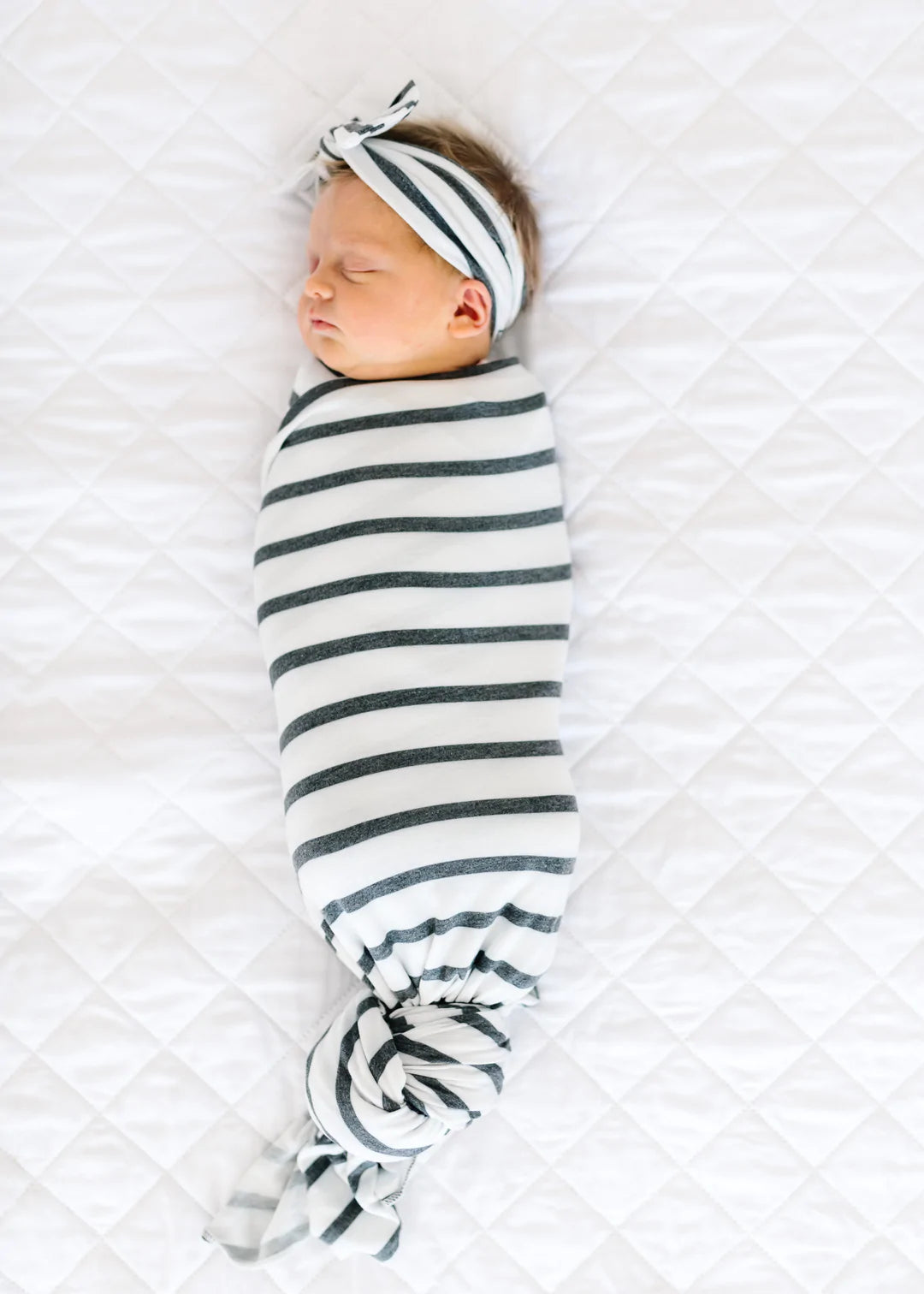 KNIT SWADDLE BLANKET - CITY