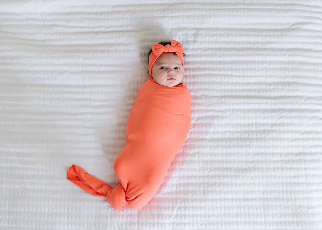 KNIT SWADDLE BLANKET - STELLA