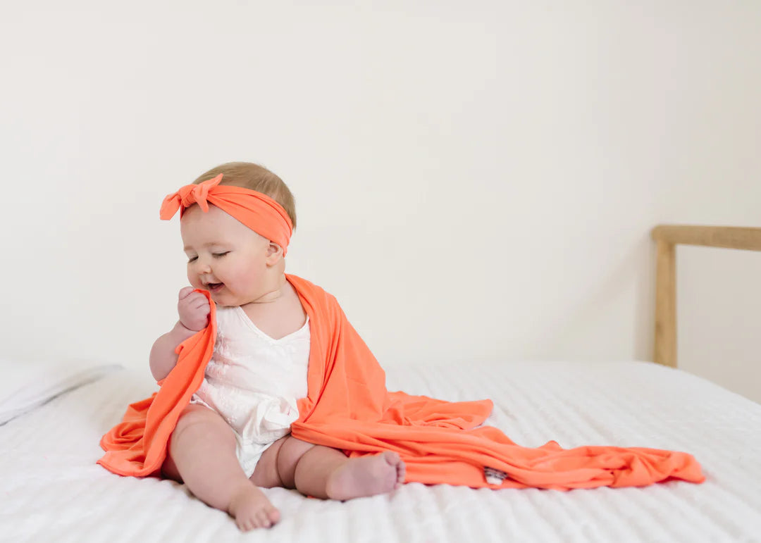 KNIT SWADDLE BLANKET - STELLA