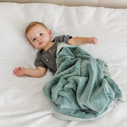 LUSH RECEIVING BLANKET - EUCALYPTUS