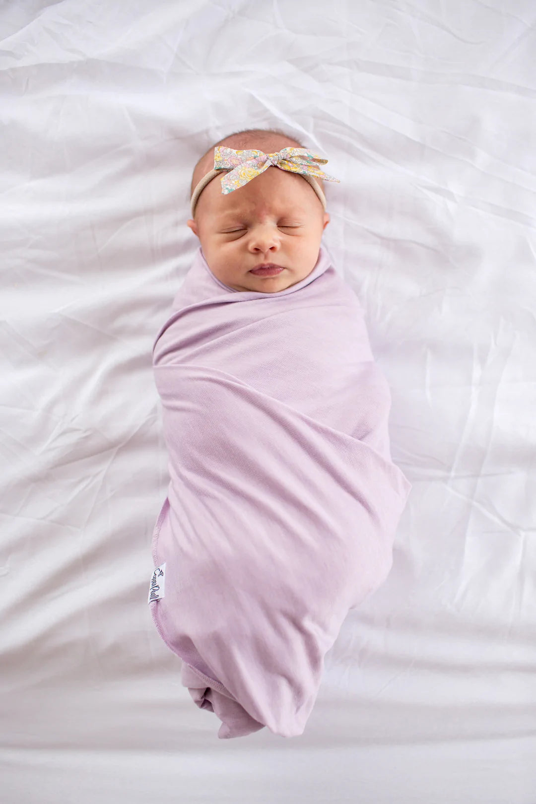 KNIT SWADDLE BLANKET- LILY