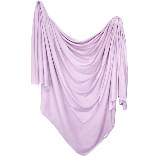 KNIT SWADDLE BLANKET- LILY