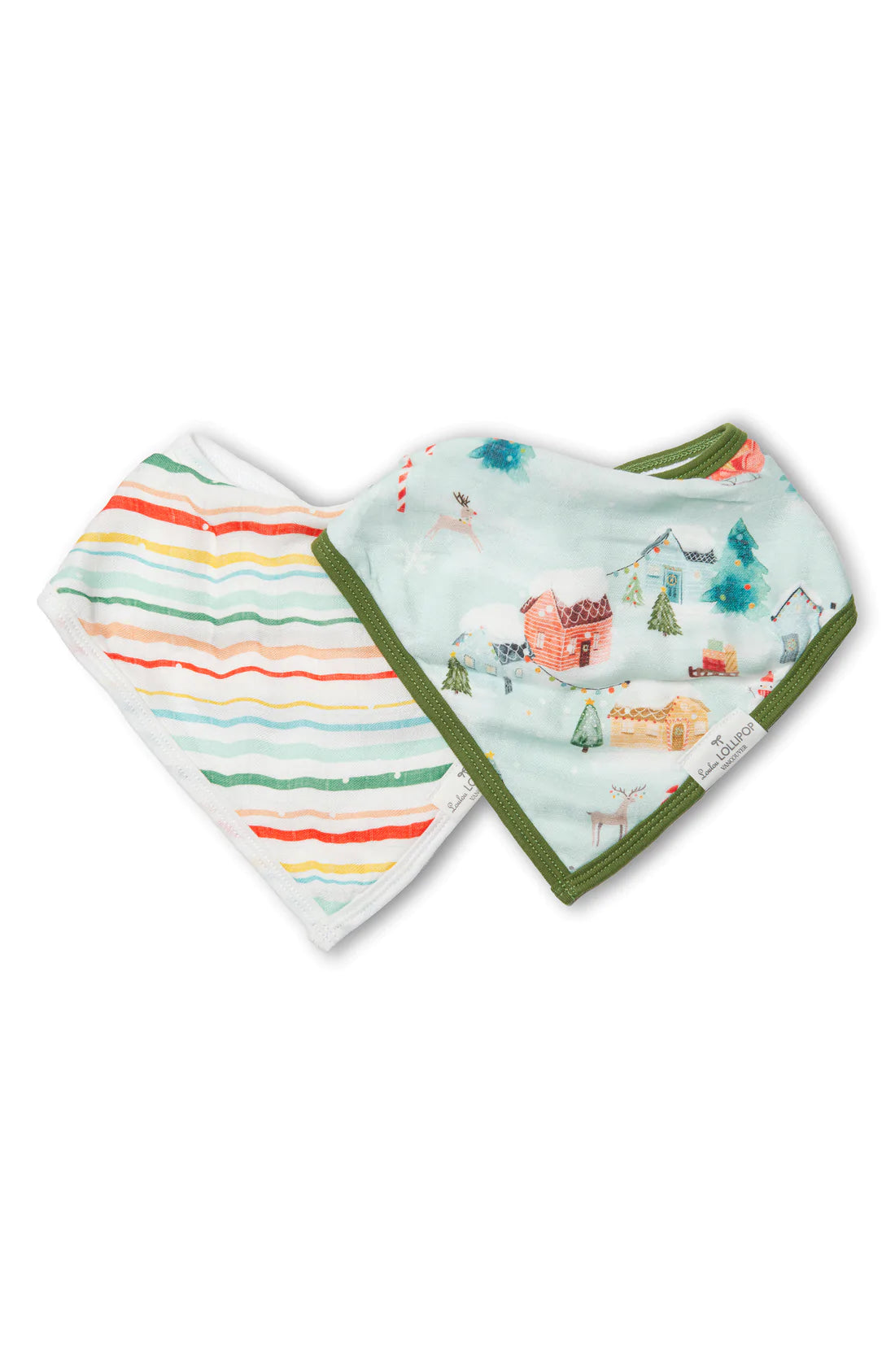 Bandana Bib Set - Merry and Bright