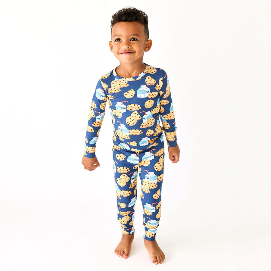 Long Sleeve Pajamas - Milk and Cookies