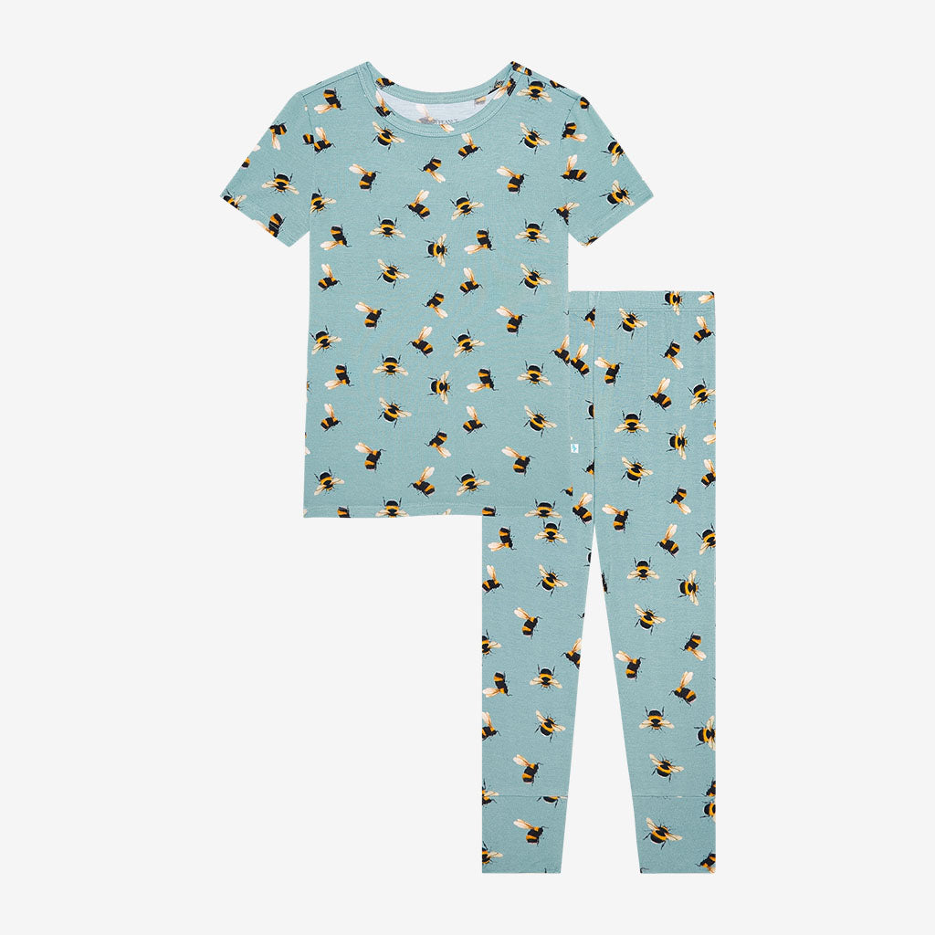 Short Sleeve Short Pajamas - Spring Bees
