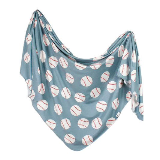 KNIT SWADDLE BLANKET - SLUGGER