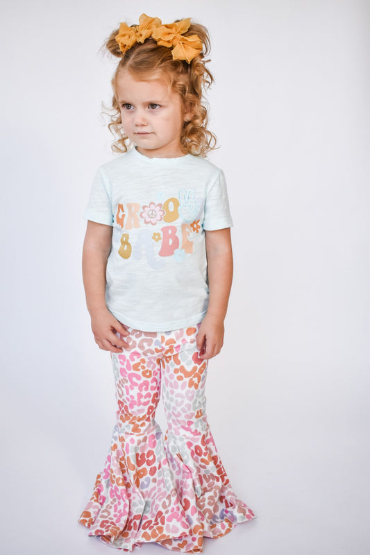 Groovy Leopard Bell Bottoms