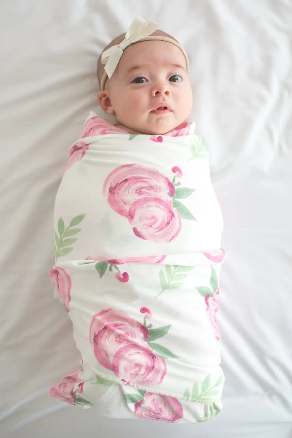 KNIT SWADDLE BLANKET - GRACE