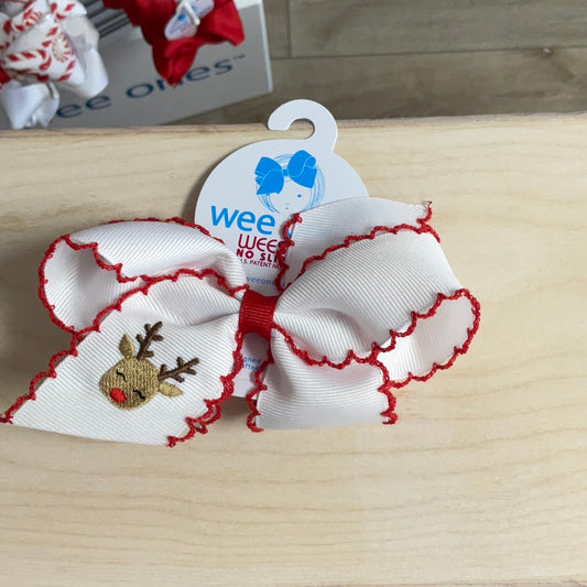 BOW MED CHRISTMAS EMB REINDEER