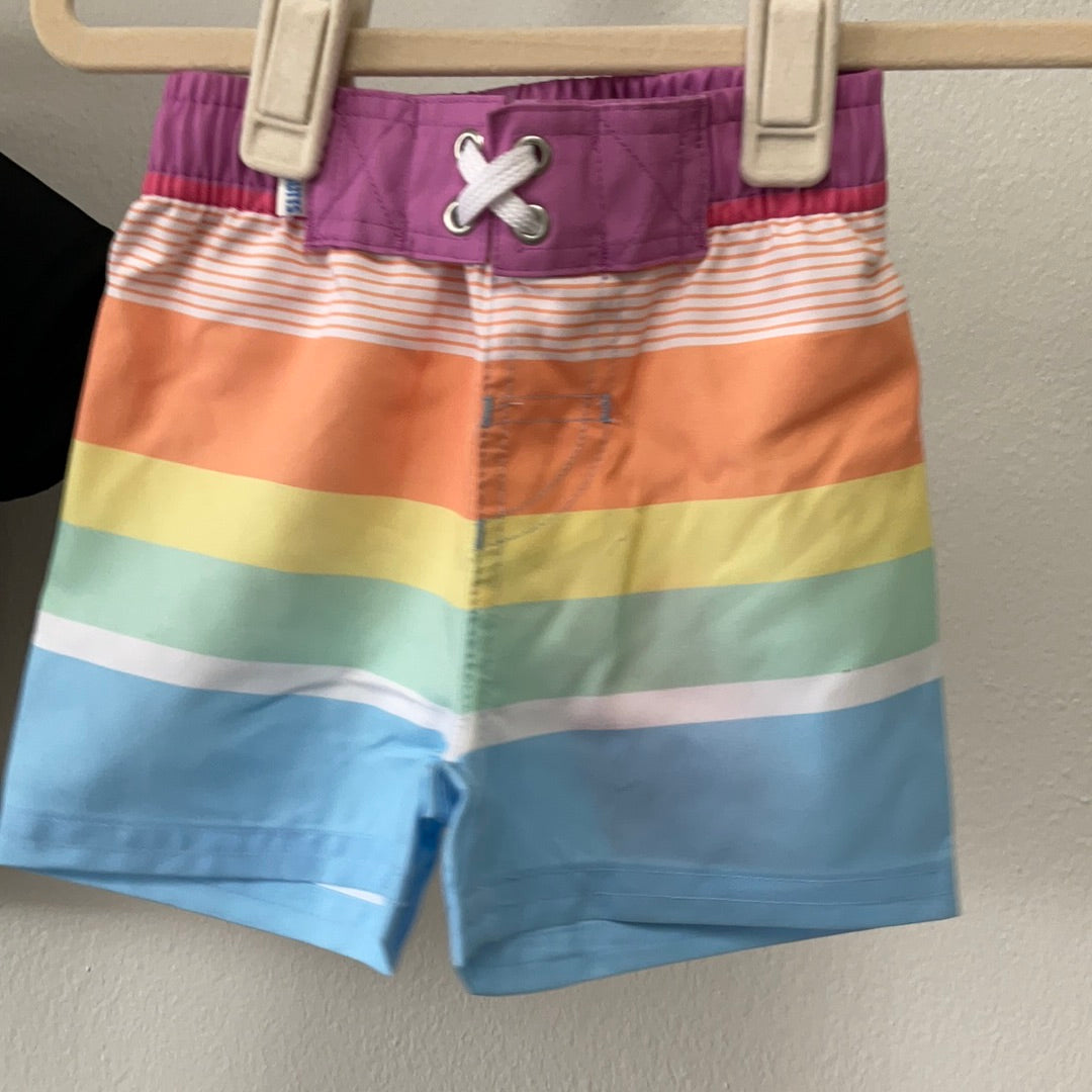 SWIM - RAINBOW MULTI STRIPE TRUNKS