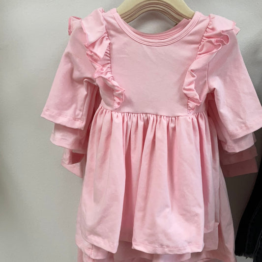 light pink twirl dress