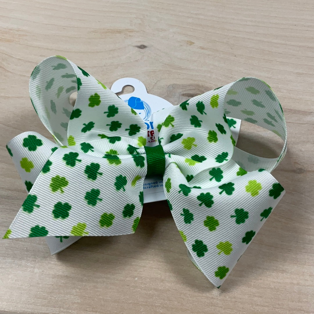 KING GROSGRAIN - green/white shamrock