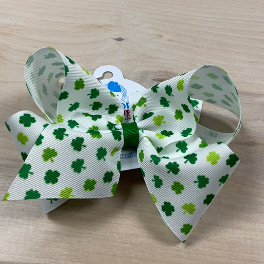 KING GROSGRAIN - green/white shamrock