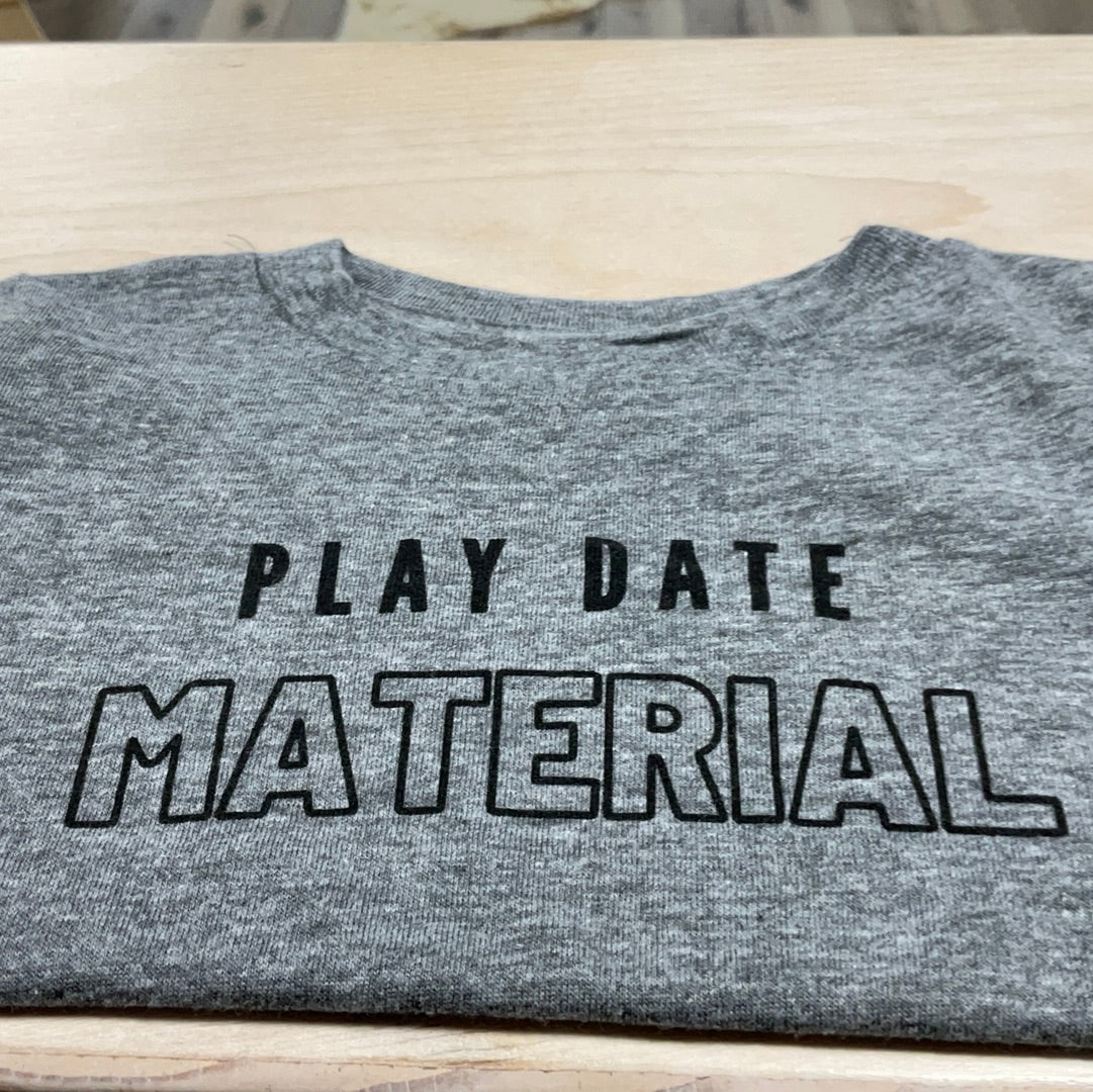 graphic tee - play date material