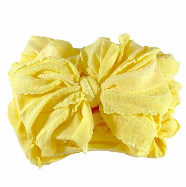 RUFFLED HEADBAND - BUTTERCUP