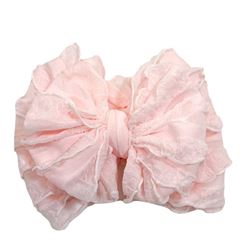 RUFFLED HEADBAND - SWEET PINK