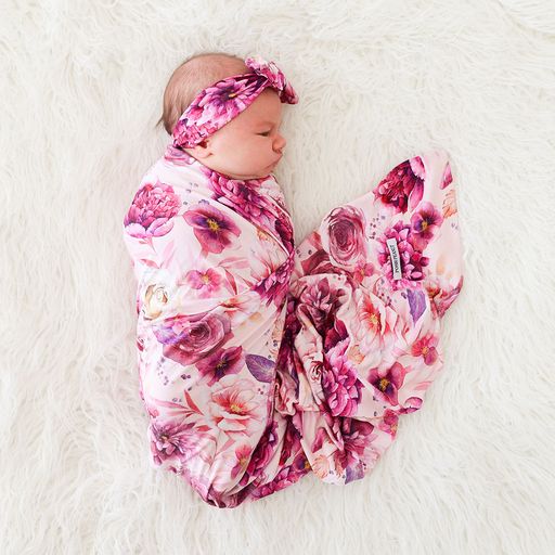 Infant Swaddle & Headwrap Set - Amira