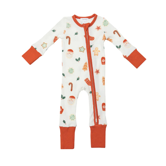 2 Way Zipper Romper - Cookies